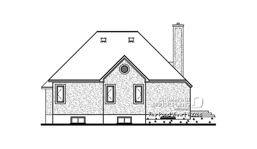 rear elevation - The Pond View