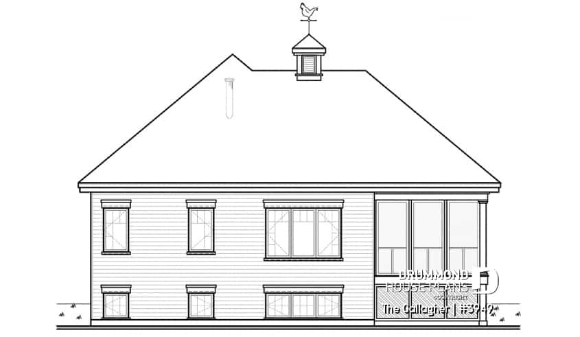 rear elevation - The Gallagher