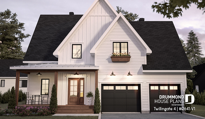 front - BASE MODEL - Spacious 6 bedrooms floorplan + home office, game room, 2-car garage and home office - Twillingate 4