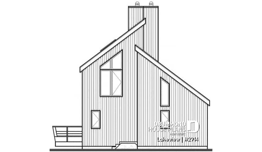 rear elevation - Lakeview