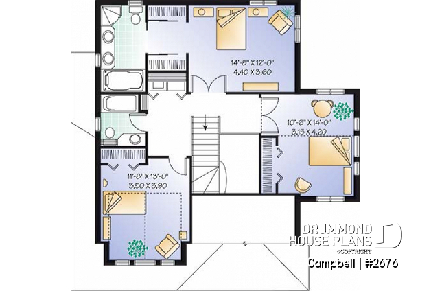 2nd level - Traditional two-story home with garage, fireplace, master suite, home office, beautiful layout. - Campbell