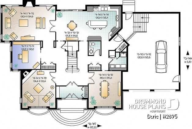1st level - 4 bedrooms 3.5 bathrooms, master suite, formal living room, 2-car garage, home office, 9' ceiling on main - Doric
