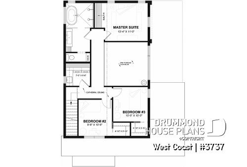 2nd level - Perfect home for side view land offering 3 bedrooms, open floor plan and garage! - West Coast