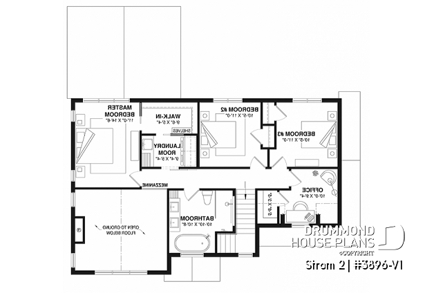 2nd level - 2 Storey farmhouse home with up to 6 bedrooms, den, cathedral ceiling in living room, family & living rooms - Strom 2