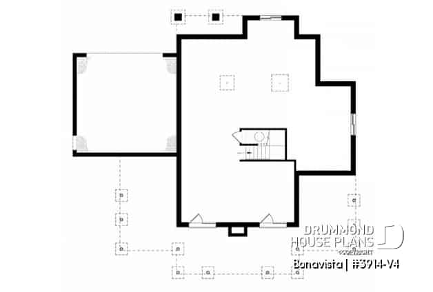 Basement - 4 bedroom lakefront cottage including 2 master suites, double garage, open floor plan concept - Bonavista