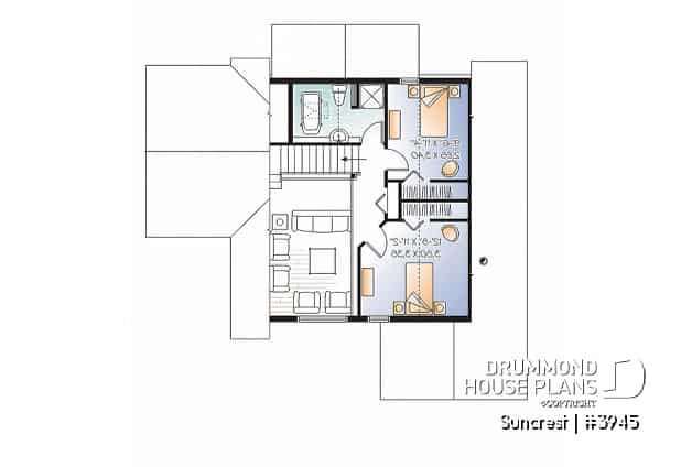 2nd level - Open floor plan lakefront Country Cottage, master bedroom on main, double sided fireplace & covered terrace - Suncrest