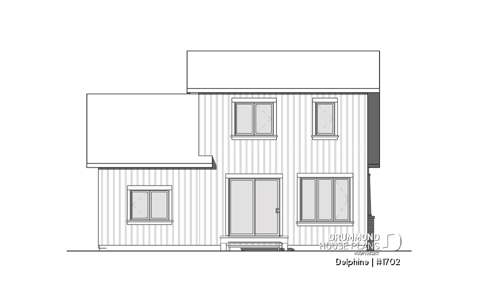 rear elevation - Delphine