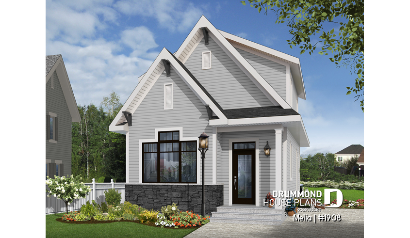 front - BASE MODEL of house plan 1908 front - BASE MODEL - Melia