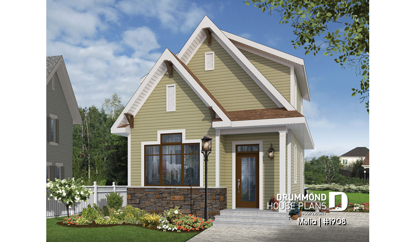 front - ORIGINAL MODEL of house plan 1908 front - ORIGINAL MODEL - Melia