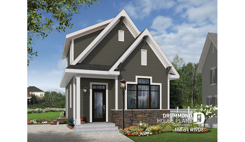 front - ORIGINAL MODEL of house plan 1908 front - ORIGINAL MODEL - Melia