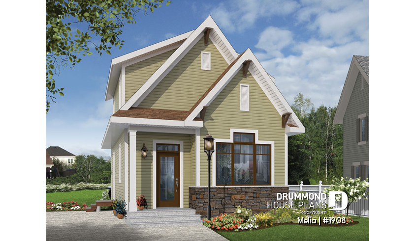 front - ORIGINAL MODEL of house plan 1908 front - ORIGINAL MODEL - Melia