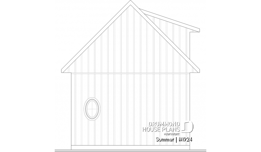 rear elevation - Summer