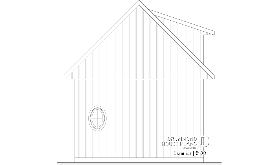 rear elevation - Summer