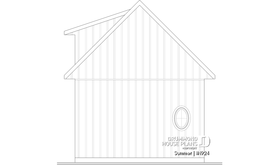 rear elevation - Summer