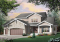 front - BASE MODEL - Beautiful Cap Cod style house plan, 4 to 5 bedrooms, 3-car garage, formal dining room, 3 living rooms - East lake