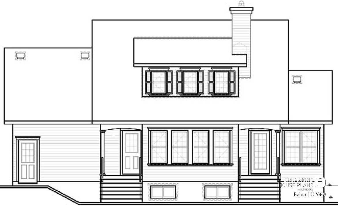 rear elevation - Baker