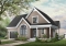 front - BASE MODEL - Country style 3 bedroom house plan, garage, lots of natural lights, affordable construction costs, garage - Celeste 4