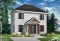 front - BASE MODEL - Two-story economical home. Two bedrooms with walk-in closets, upstairs laundry, kitchen with central island. - Duranel 3