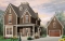 front - BASE MODEL - Tudor house model with master suite, total 3 bedrooms, formal dining and living rooms, fireplace - Monarch