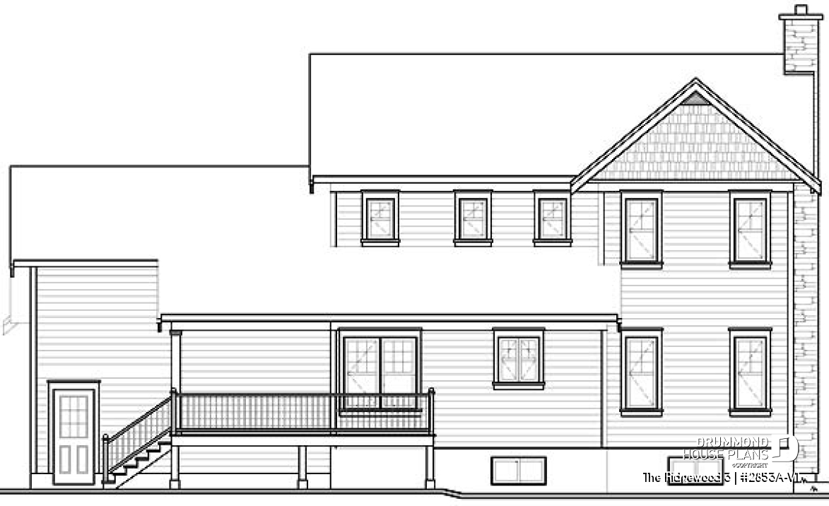 rear elevation - The Ridgewood 3