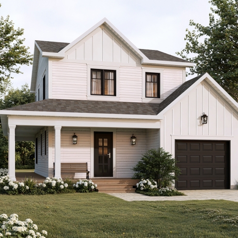 Rear view - BASE MODEL - Larch Lake