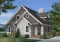 front - BASE MODEL - The Touchstone Home Plan: Mountain style cottage home design, 3 beds, mezzanine, fireplace - The Touchstone