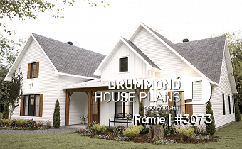 front - BASE MODEL - Magnificent farmhouse-style bi-generation house, shared sheltered terrace and laundry room - Romie