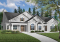 Color version 2 - Front - 3 to 4 bedroom ranch home plan, split bedrooms, large master suite, 2-car side-entry garage, large family room - Fairweather