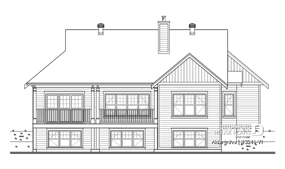 rear elevation - Aldergrove