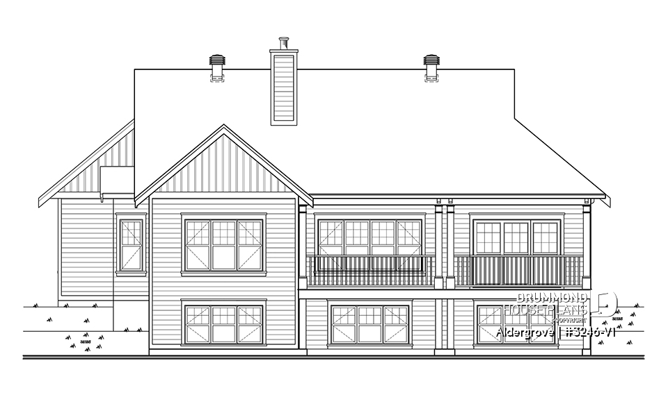 rear elevation - Aldergrove