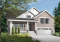 Color version 5 - Front - Craftsman style home plan, 3 to 4 beds, master suite on main floor, open floor plan, two car garage - Briardale