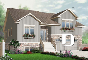 front - BASE MODEL - 3 bedroom home plan with double garage and home office, fabulous master suite! - Melville