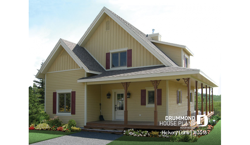 Photo front of house plan 3518 Photo front - Hickory Lane