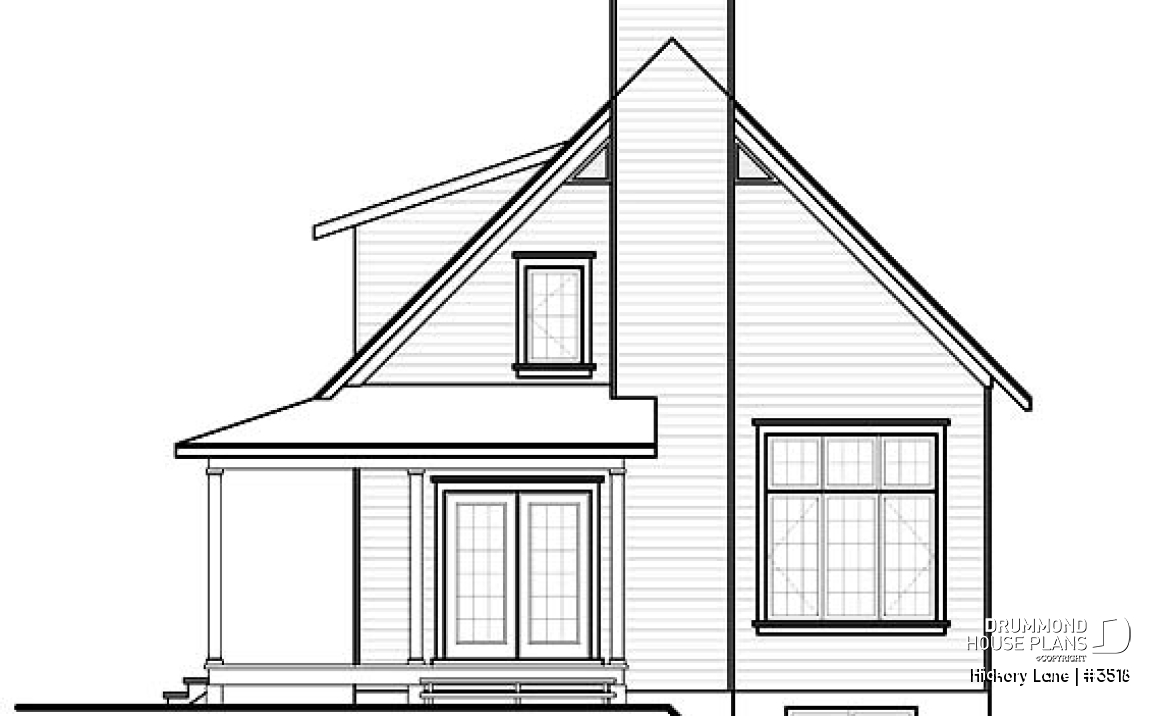 rear elevation - Hickory Lane