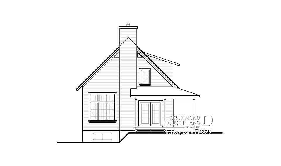 rear elevation - Hickory Lane