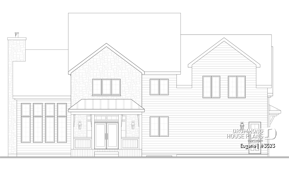 rear elevation - Eugene