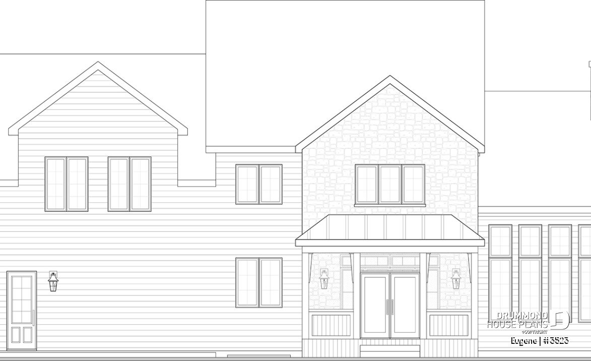 rear elevation - Eugene
