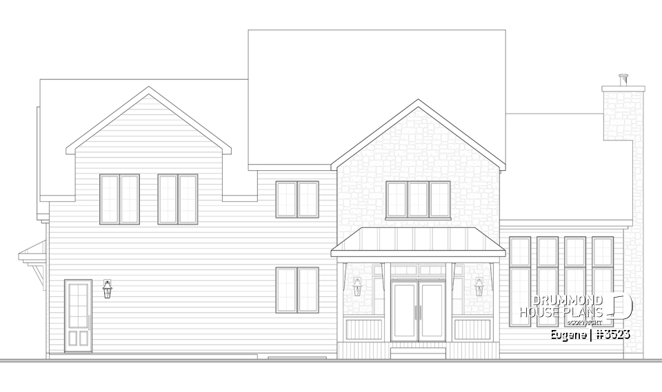 rear elevation - Eugene