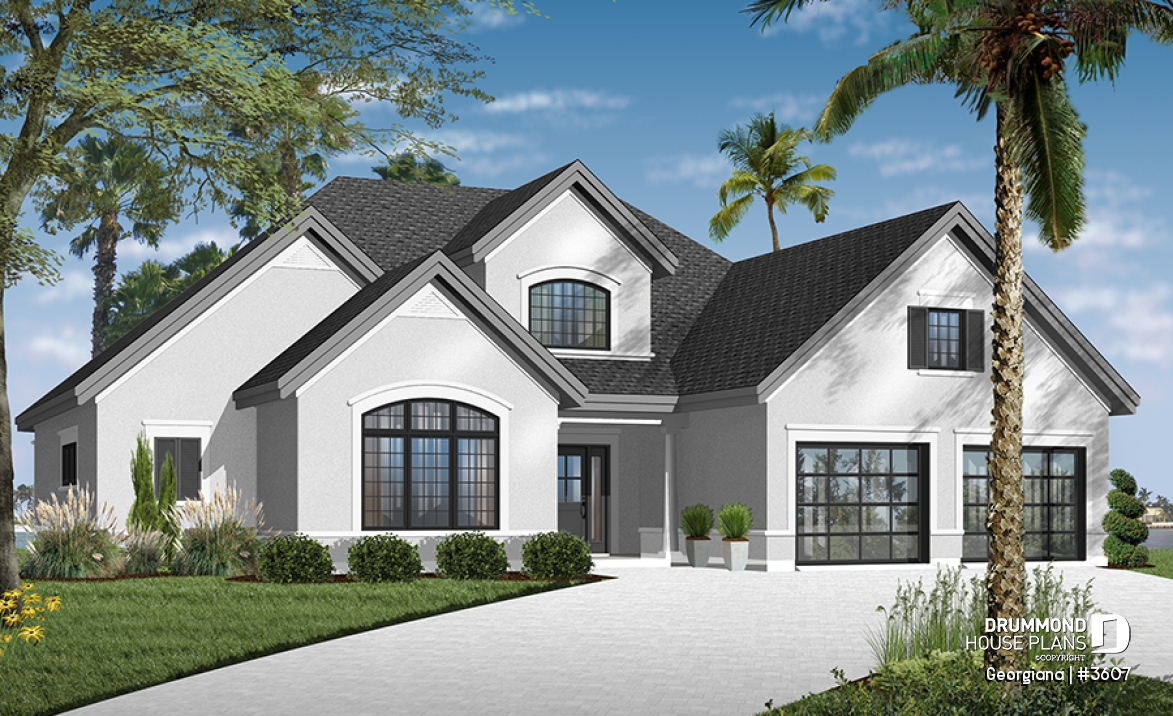 front - BASE MODEL - 3 +1 bedroom with master en suite, 2 living rooms &amp; bonus space - Georgiana