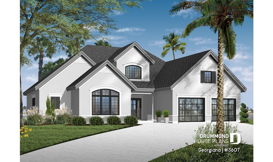 front - BASE MODEL - 3 +1 bedroom with master en suite, 2 living rooms &amp; bonus space - Georgiana