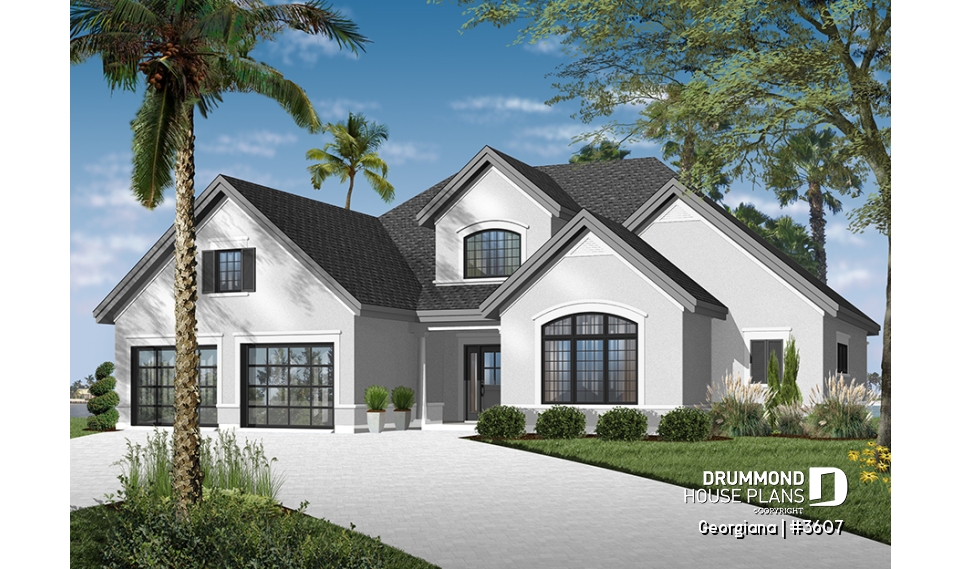 front - BASE MODEL - 3 +1 bedroom with master en suite, 2 living rooms &amp; bonus space - Georgiana
