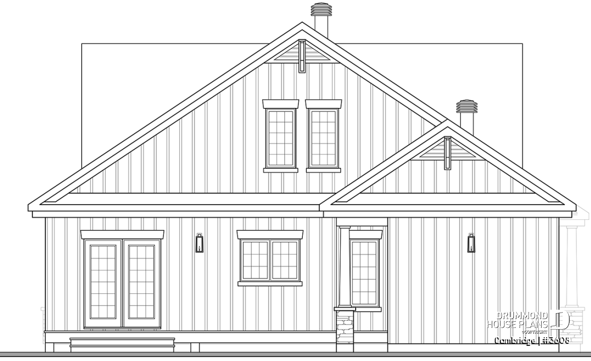 rear elevation - Cambridge