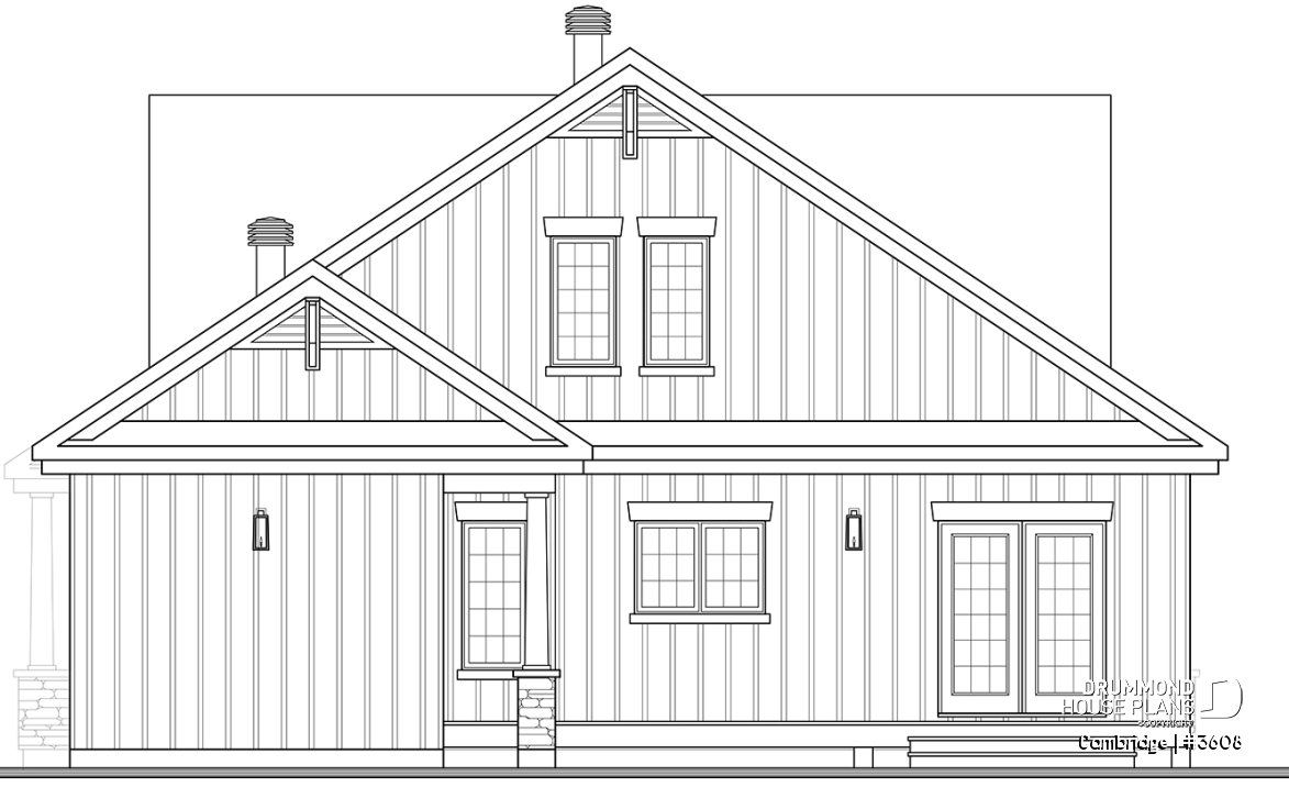 rear elevation - Cambridge