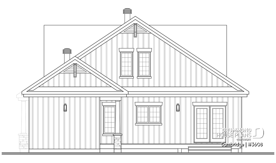 rear elevation - Cambridge