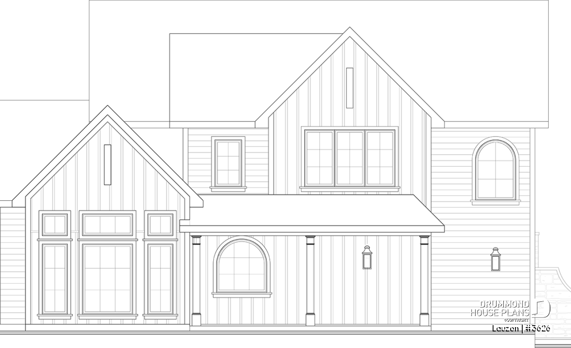 rear elevation - Lauzon