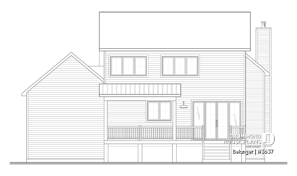 Rear view - BASE MODEL - Belanger