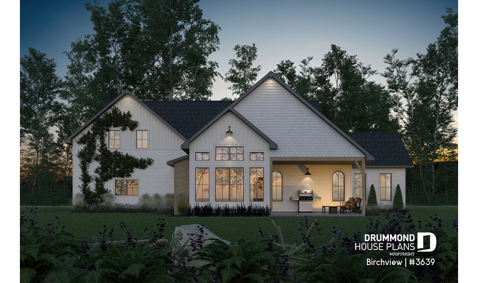 Rear view - BASE MODEL - Birchview