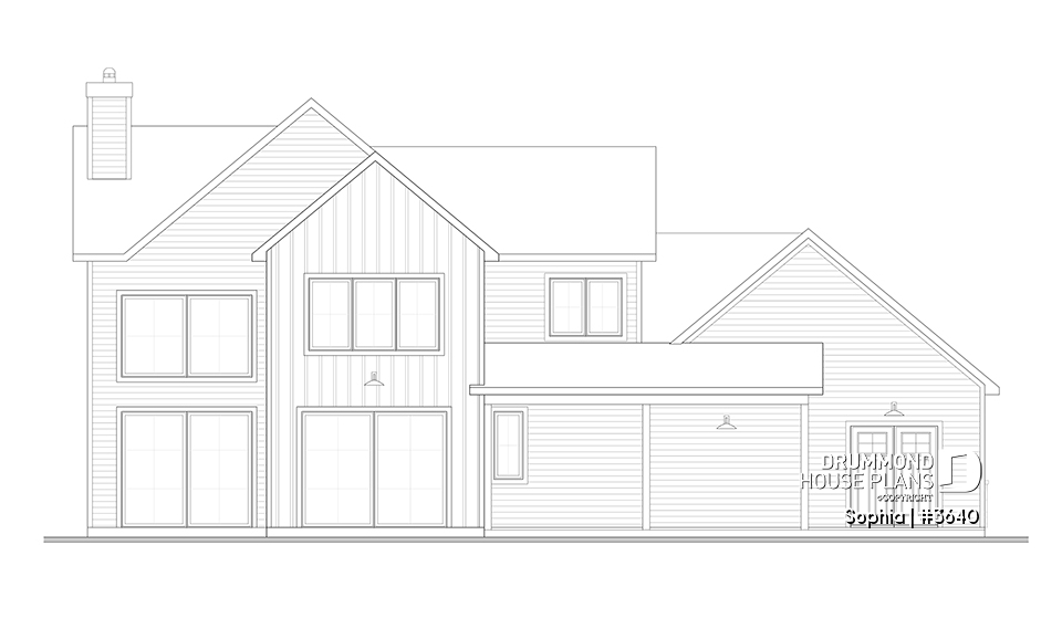 rear elevation - Sophia