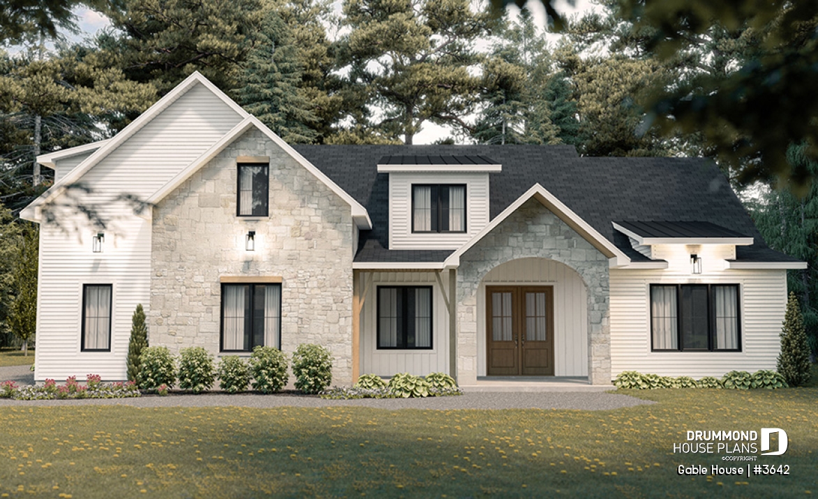 Color version 1 - Front - Gable House