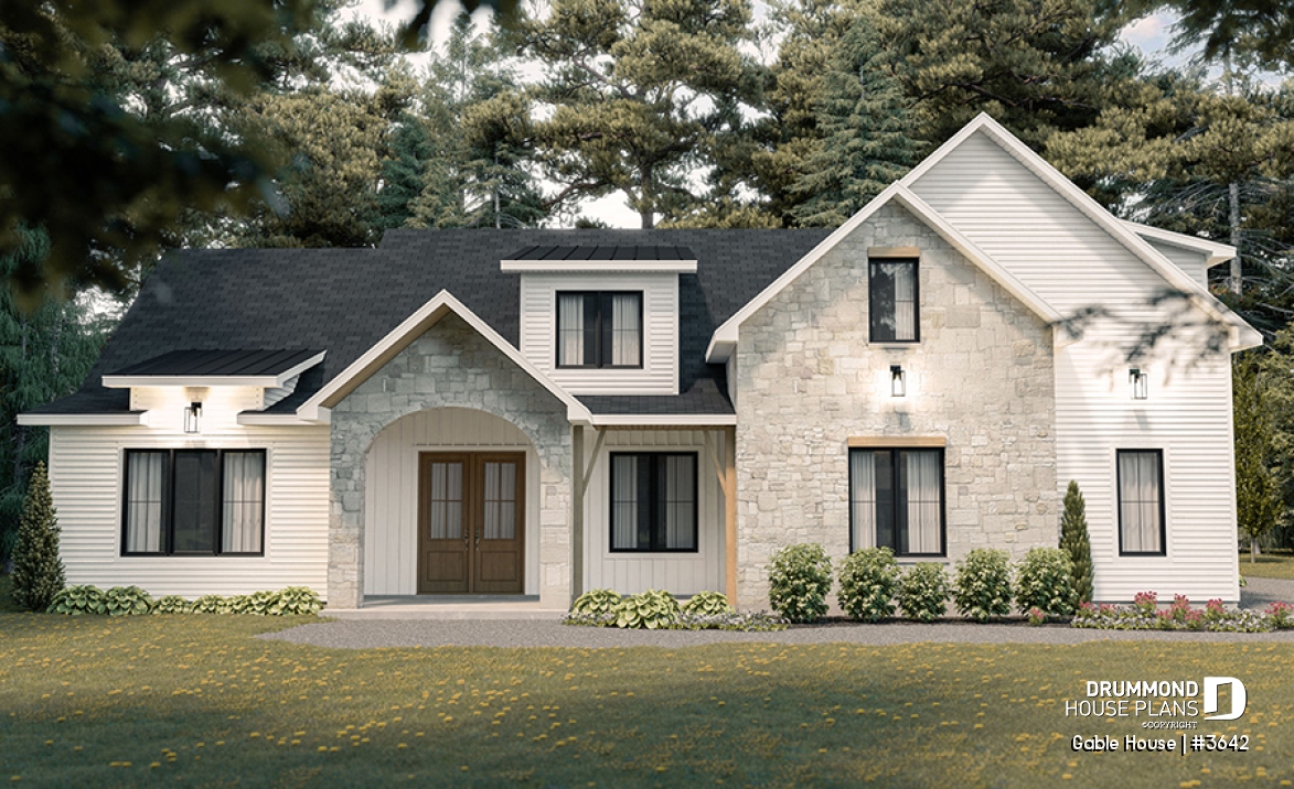Color version 1 - Front - Gable House